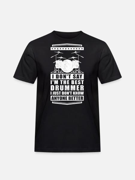 Drummer | Drummer Drums Gift - Men's Workwear T-Shirt - black