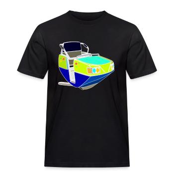 Breakdance Kirmes Fahrgeschäft Schausteller - Männer Workwear T-Shirt - Schwarz - Vorne - AI Model Male 178 light (178cm)