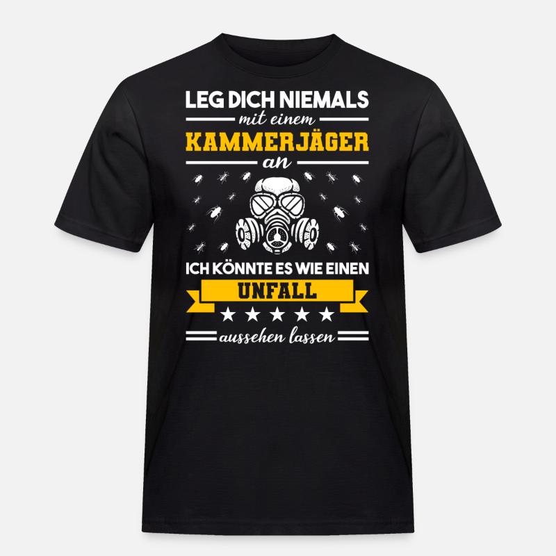 Kammerjäger Schädlingsbekämpfer - Männer Workwear T-Shirt - Schwarz