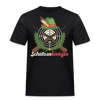 Schützenkönigin - Männer Workwear T-Shirt - Schwarz - Vorne - AI Model Male 178 light (178cm)