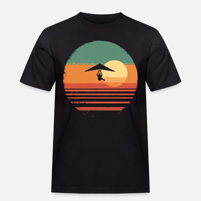 Oldtimer-Hängegleiter - Männer Workwear T-Shirt - Schwarz