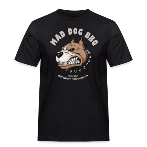 Mad Dog Barbecue (Grillshirt) - Männer Workwear T-Shirt
