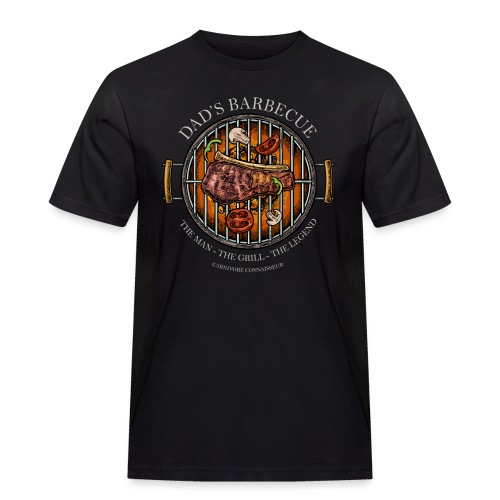 Dad's Barbecue - The man, the grill, the legend - - Männer Workwear T-Shirt
