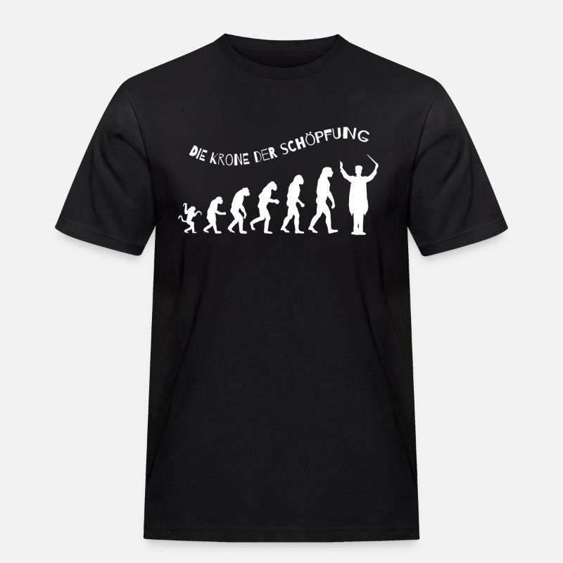 Dirigent Schöpfungskrone - Männer Workwear T-Shirt - Schwarz