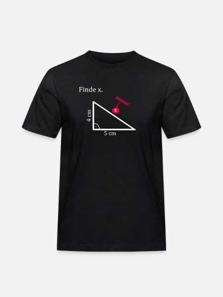 Find x Math Triangle - Men's Workwear T-Shirt - black
