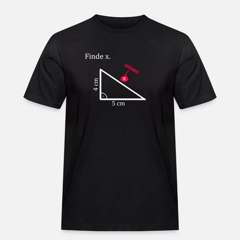 Find x Math Triangle - Men's Workwear T-Shirt - black