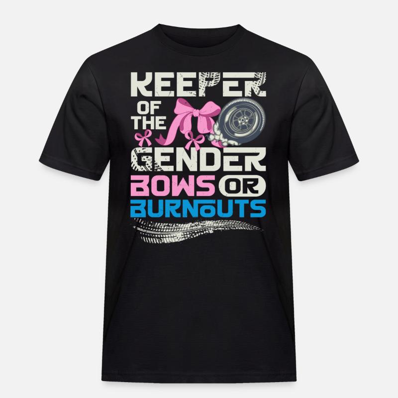 Hüter der Gender-Burnouts oder Verbeugungen - Männer Workwear T-Shirt - Schwarz