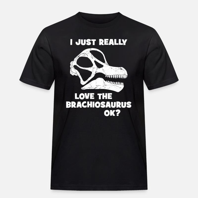 Brachiosaurus Fossil Schädel - Männer Workwear T-Shirt - Schwarz