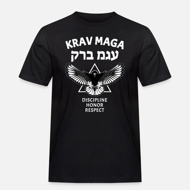 Krav Maga Eagle - Men's Workwear T-Shirt - black