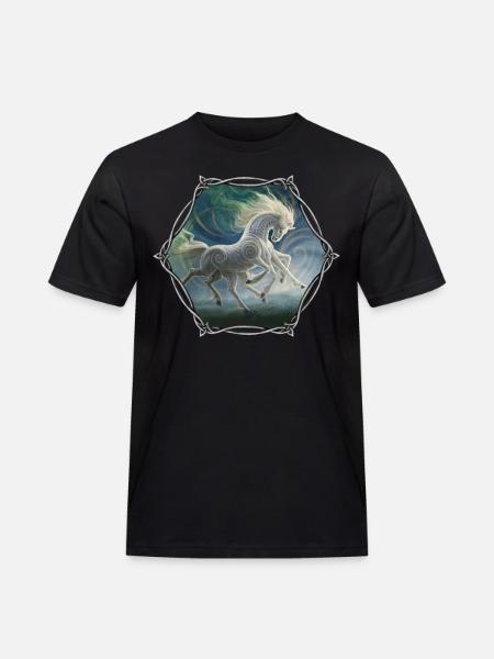 Sleipnir - Männer Workwear T-Shirt - Schwarz