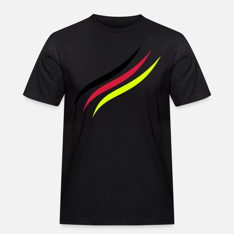 German Line - Männer Workwear T-Shirt - Schwarz