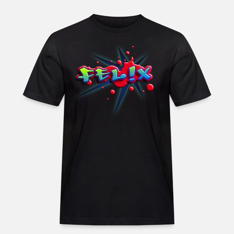 felix_c_012014 - Männer Workwear T-Shirt - Schwarz