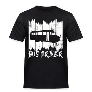 Bus Driver - Männer Workwear T-Shirt - Schwarz - Vorne - AI Model Male 178 light (178cm)