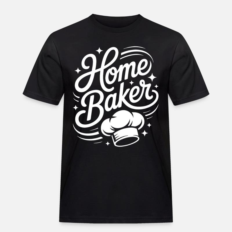 Home Baker Motiv — Küchenchef Script - Männer Workwear T-Shirt - Schwarz