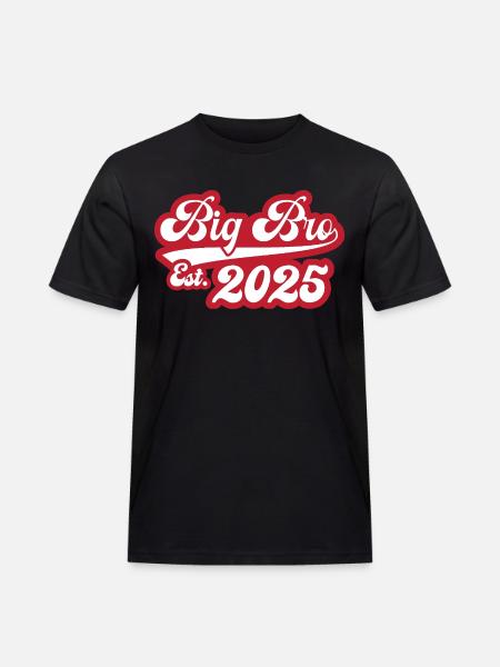 Big Bro Est 2025 - Men's Workwear T-Shirt - black