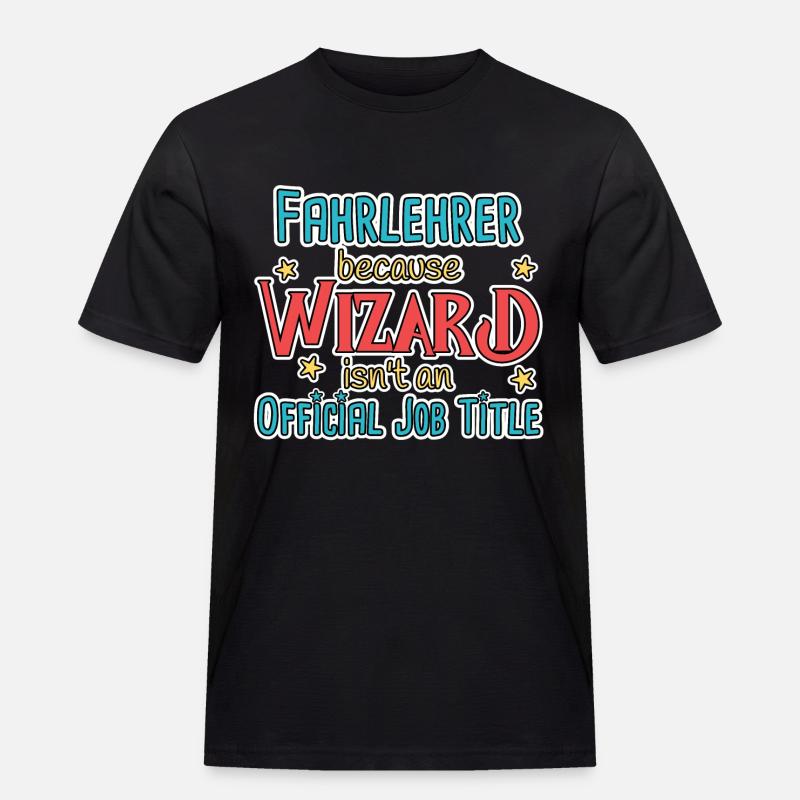 Kørelærer Wizard Køreskole - Herre Workwear T-Shirt - sort