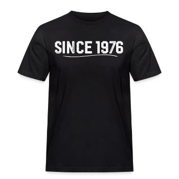 Legendär seit 1976 geburtstagsgeschenk 1976 - Männer Workwear T-Shirt - Schwarz - Vorne - AI Model Male 178 light (178cm)