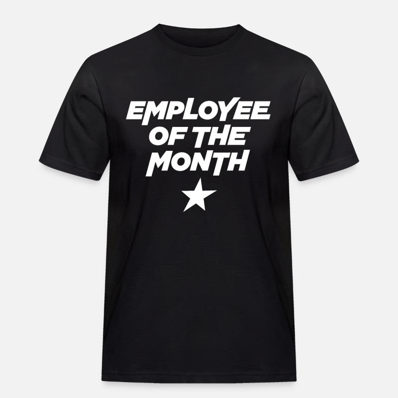 Mitarbeiter des Monats - Männer Workwear T-Shirt - Schwarz