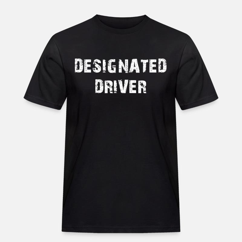 Designated Driver - Männer Workwear T-Shirt - Schwarz