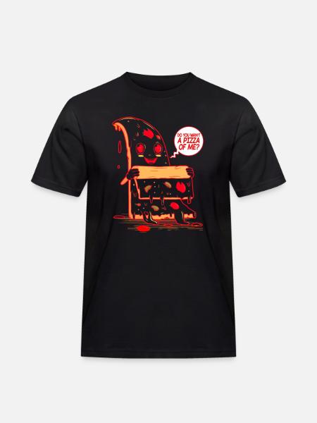Voulez-vous une pizza de moi? - T-shirt Workwear homme - noir