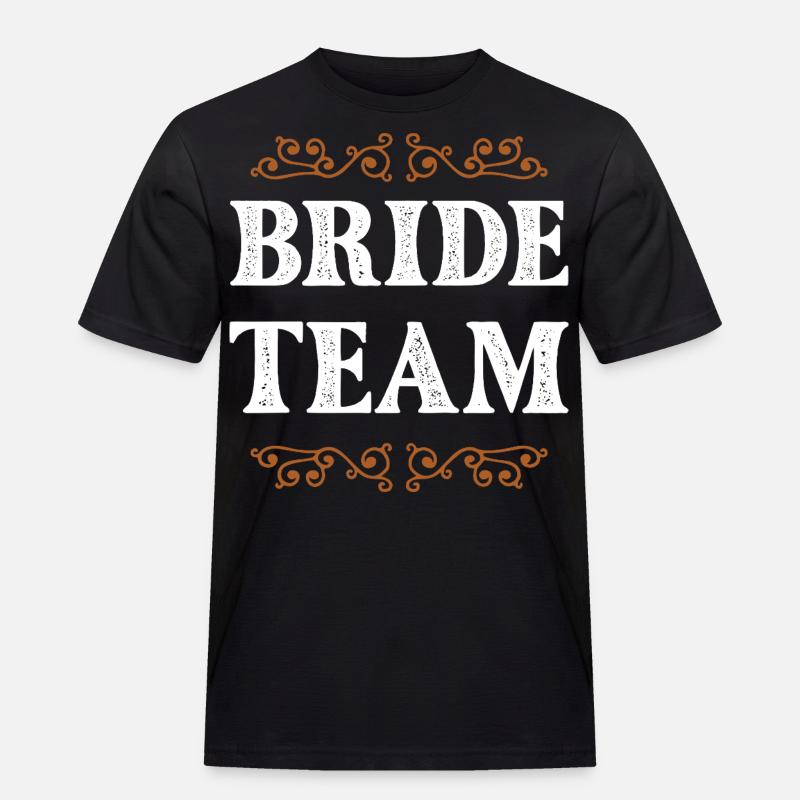 Bride Crew - Männer Workwear T-Shirt - Schwarz