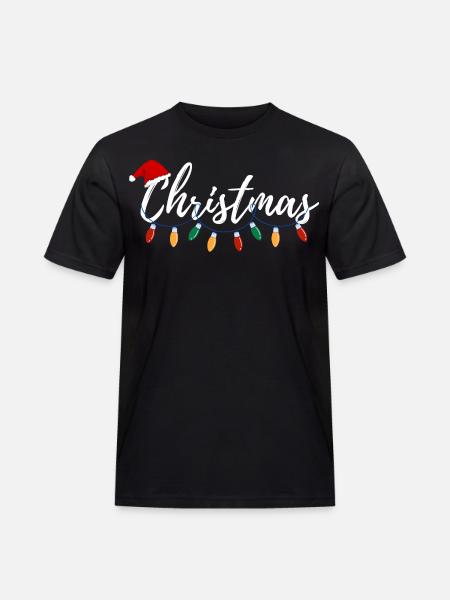 Weihnachtsgeschenk - Männer Workwear T-Shirt - Schwarz