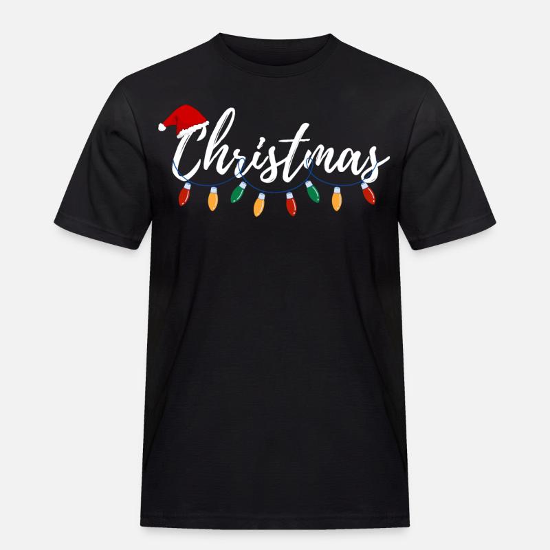 Weihnachtsgeschenk - Männer Workwear T-Shirt - Schwarz