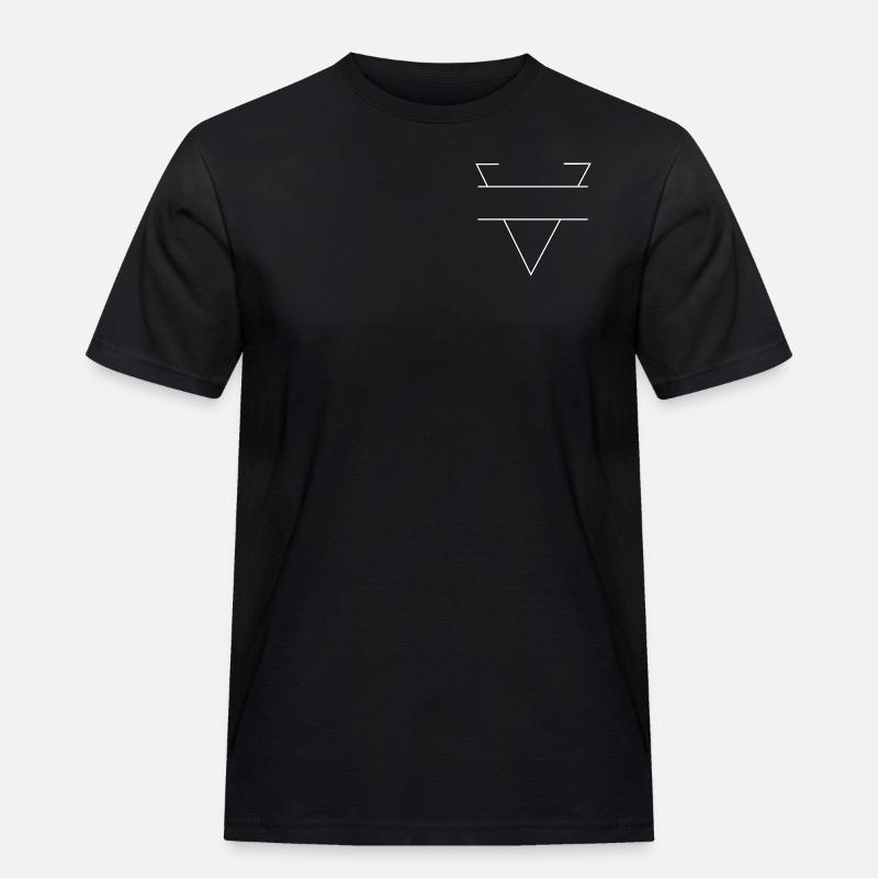 Logo triangle - Forme triangulaire - T-shirt Workwear homme - noir