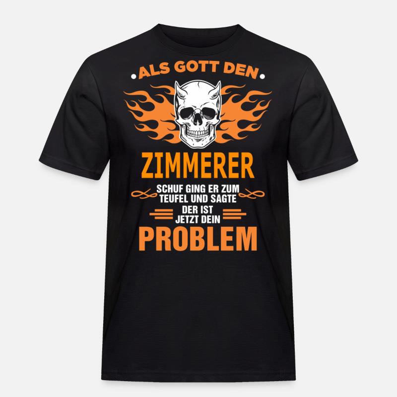 ZIMMERER - Männer Workwear T-Shirt - Schwarz