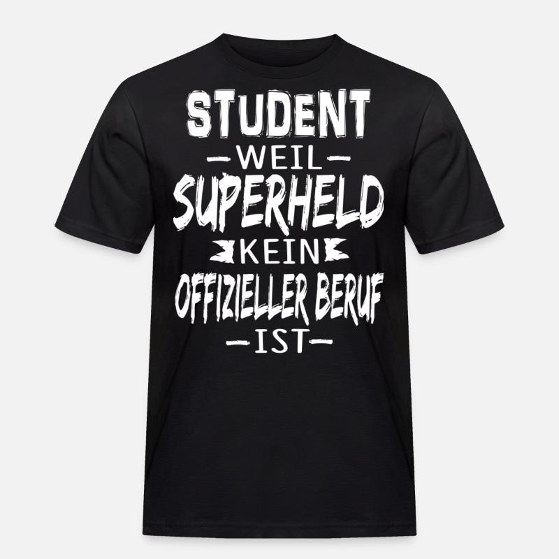 STUDENT - Männer Workwear T-Shirt - Schwarz