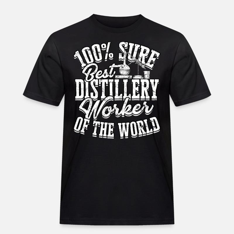 schnaps whiskey brennen schnapsbrenner geschenkide - Männer Workwear T-Shirt - Schwarz