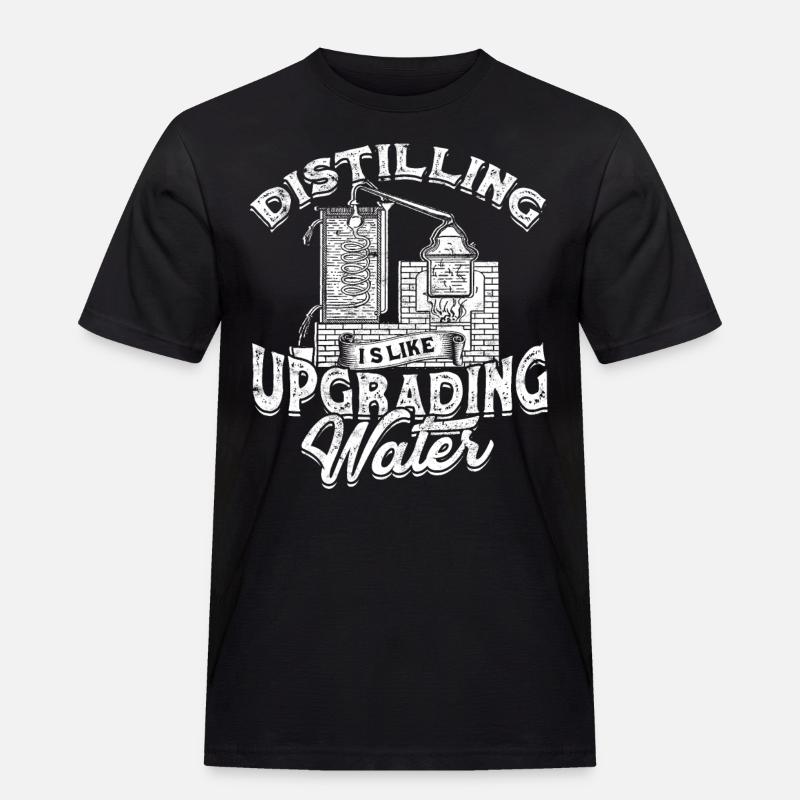 schnaps whiskey brennen schnapsbrenner geschenkide - Männer Workwear T-Shirt - Schwarz