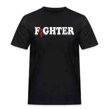 depression depressiv traurig geschenkidee unglückl - Männer Workwear T-Shirt - Schwarz - Vorne - AI Model Male 178 light (178cm)