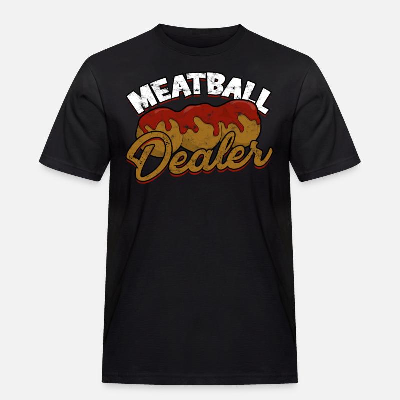 fleischklößchen essen spaghetti geschenk geschenki - Männer Workwear T-Shirt - Schwarz