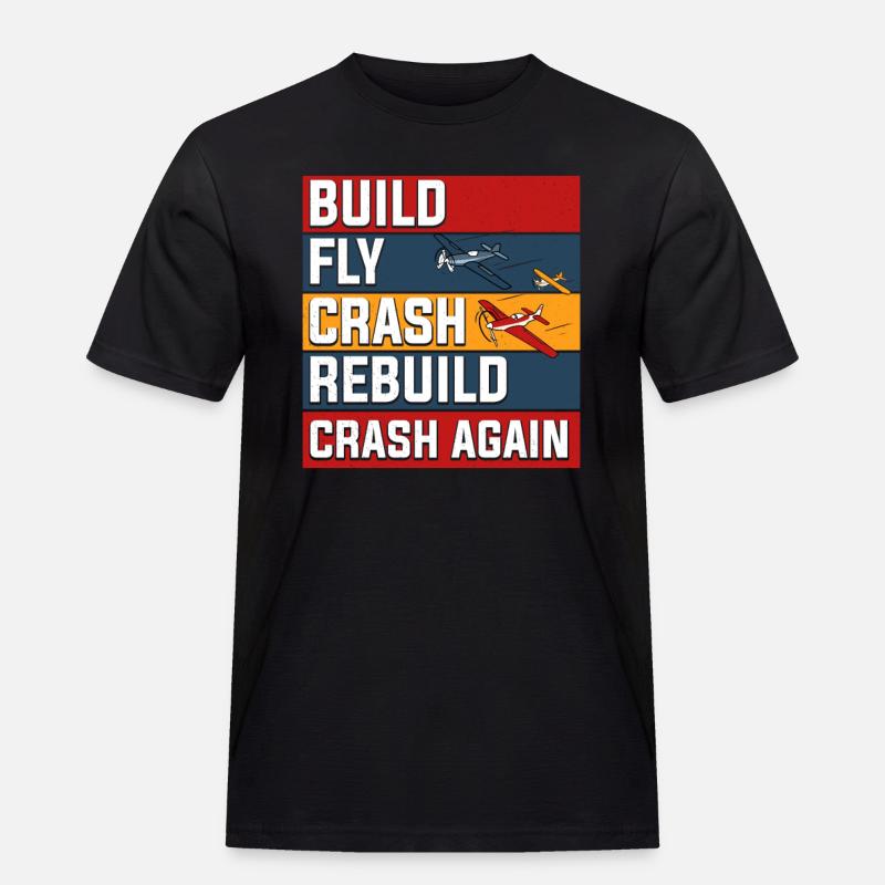 RC-Flugzeug RC-Flugzeug - Männer Workwear T-Shirt - Schwarz