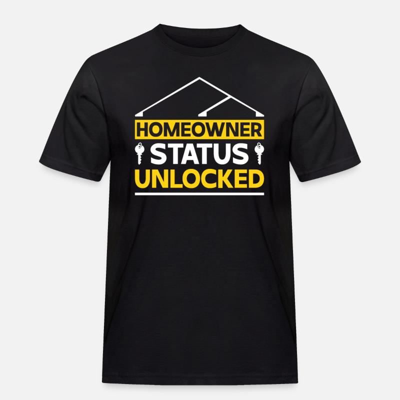 Neuer Hauseigentümer Hauseigentümer - Männer Workwear T-Shirt - Schwarz