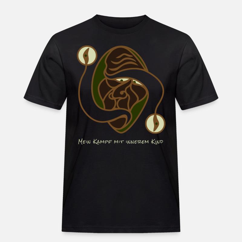 Kampf Mit Innerem Kind - Männer Workwear T-Shirt - Schwarz