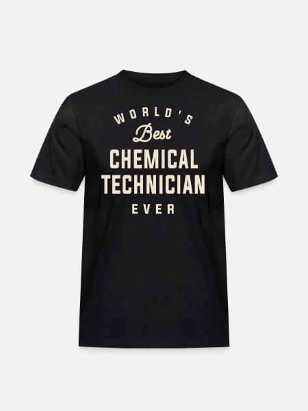 Verdens bedste kemitekniker - Herre Workwear T-Shirt - sort