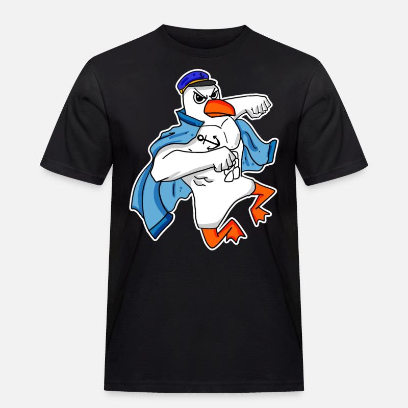 Seagull Captain Faust - Men's Workwear T-Shirt - black
