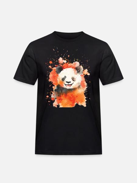 Panda - Men's Workwear T-Shirt - black