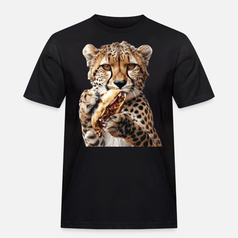 Gepard - Männer Workwear T-Shirt - Schwarz