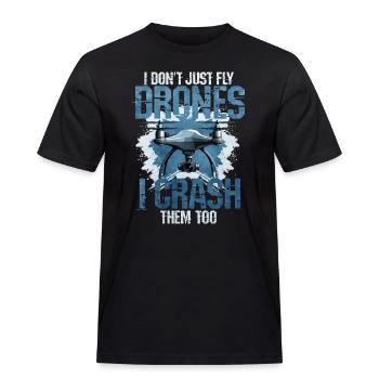 Drone - T-shirt Workwear homme - noir - Devant - AI Model Male 178 light (178cm)