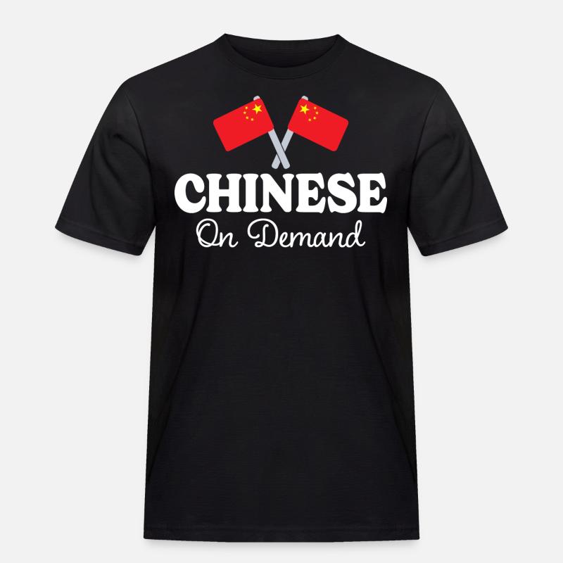 Chinesisch auf Anfrage Chinesisch Dolmetscher - Männer Workwear T-Shirt - Schwarz