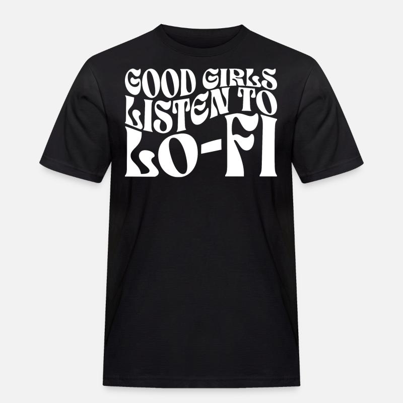 Mädchen Lofi B - Männer Workwear T-Shirt - Schwarz
