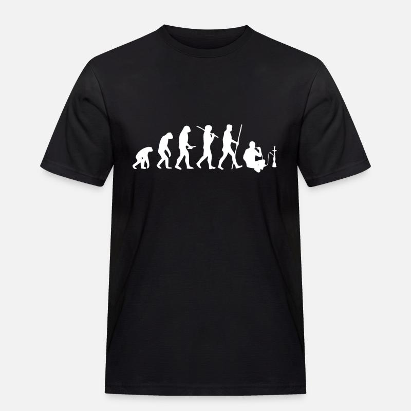 SHISHA EVOLUTION - Männer Workwear T-Shirt - Schwarz