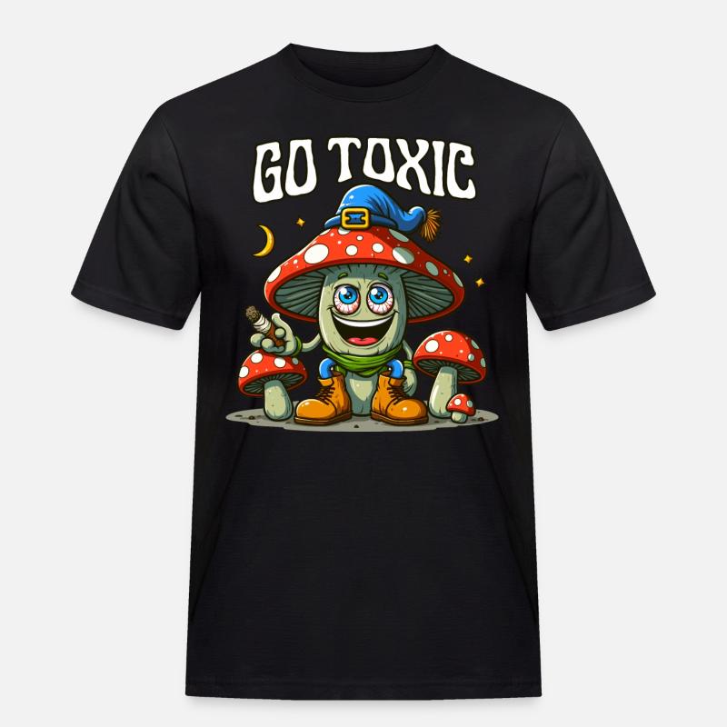 Werden Sie giftig - Männer Workwear T-Shirt - Schwarz