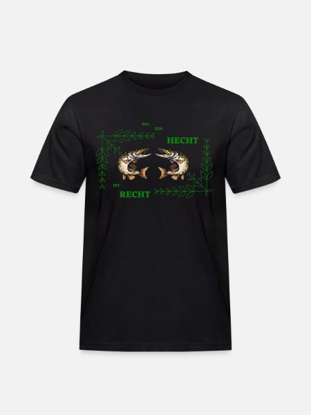 Hecht - Männer Workwear T-Shirt - Schwarz