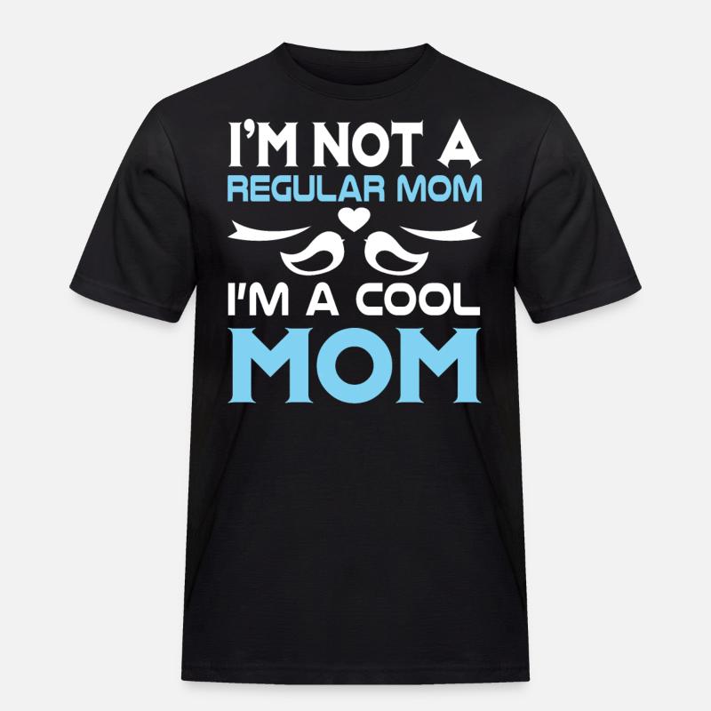 Coole Mom - Männer Workwear T-Shirt - Schwarz