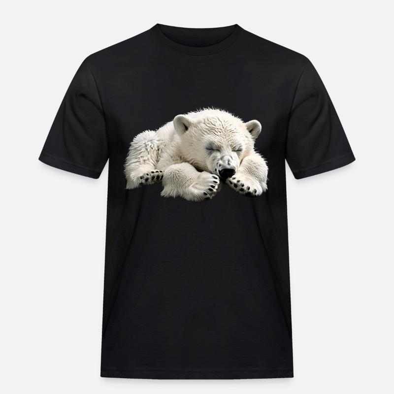Eisbär - Männer Workwear T-Shirt - Schwarz
