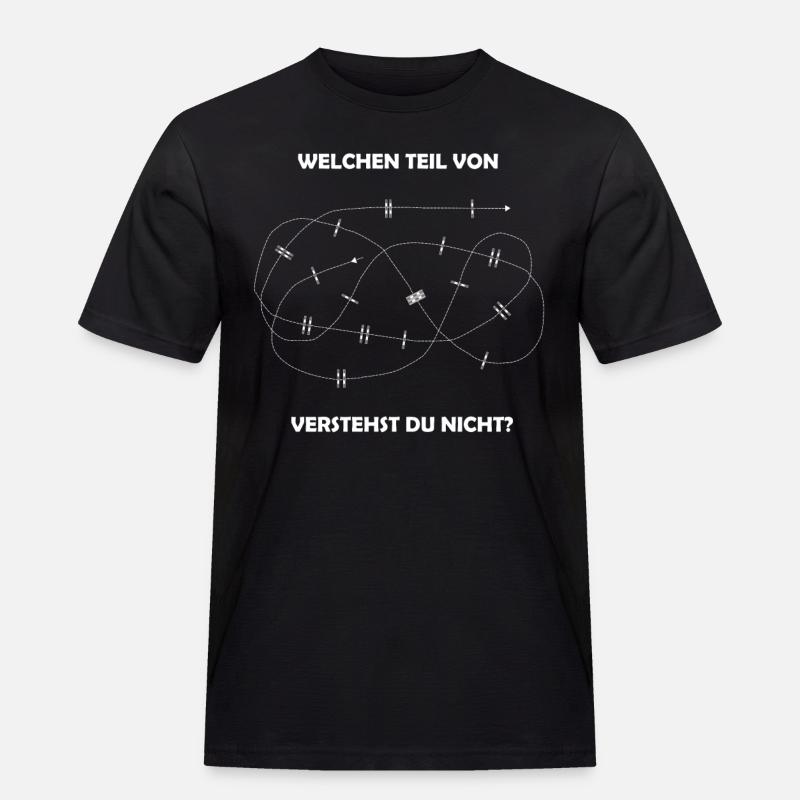 Springreiten - Männer Workwear T-Shirt - Schwarz